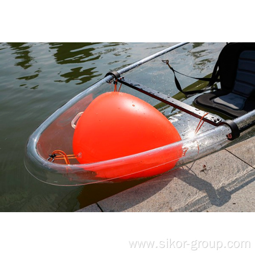 2021 Sell Like Hot Cakes Polycarbonate Clear Hull Kayak Factory Supply Transparent Kayaks Canoe For Water Sports